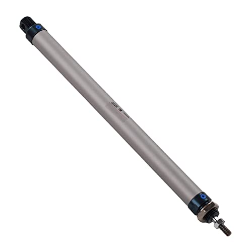 Othmro 1Pcs Air Cylinder MAL16 x 200 (16mm/0.63" Bore 200mm/7.87" Stroke Double Action Air Cylinder, M5 Single Rod Double Acting Aluminium Alloy Penumatic Quick Fitting Mini Air Cylinder - color: MAL16x200