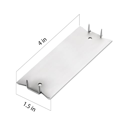 Wensilon(30 pcs) Stainless Steel 304 1.5X4 Inch 16-Gauge Anti-Nail Protection Plate Shield Stainless Steel, Nail Plate for Wood Studs, Steel Cable Wire Protector Plate with Sharp Pointed Prongs - color: SS304, size: (30 pcs)1.5X4 Inch