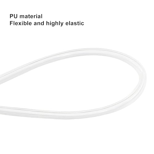 Pneumatic Tubing 1/8" OD Clear PU Polyurethane Air Line Hose - color: Clear