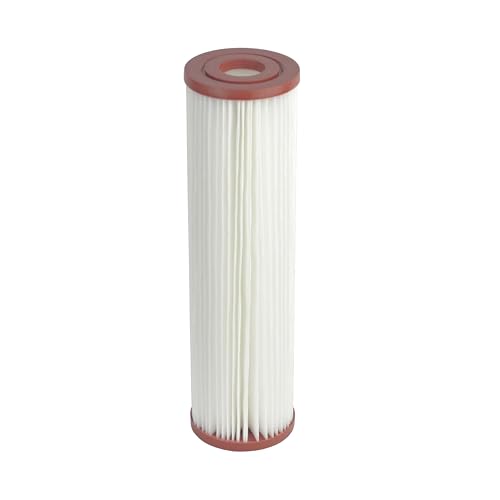 Pleated Poly Sediment Water Filter Cartridge Standard 2.5x10" 50 Micron 25 Pack