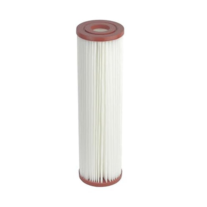 Pleated Poly Sediment Water Filter Cartridge Standard 2.5x10" 50 Micron 25 Pack