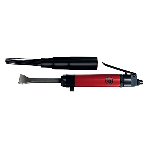 Chicago Pneumatic CP7120 Air Powered Adjustable Needle Scaler and Chisel, 4,600 BPM, Red