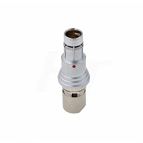 Short Plug 5 Pin Connector SS102A 054 Male Solder Push Pull Brass Compatible for Fischer AWG22 Wire Cable - color: Short Male, size: 5 Pin