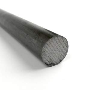 12L14 Carbon Steel Round Bar, Unpolished (Mill) Finish, Cold Drawn, 0.4375" Diameter, 12" Length, OnlineMetals