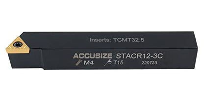 Accusize Industrial Tools Mini Indexable Turning Tool Boring, 3/4 in - size: 3/4 in.