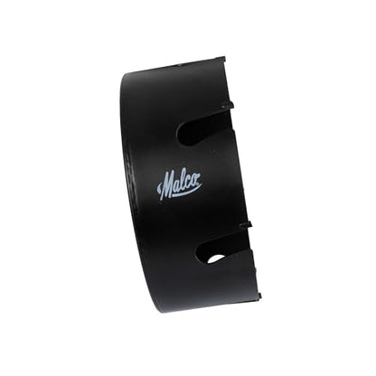 Malco HSC6250 6-1/4" (159 mm) Malco Carbide-Tipped Hole Saw for Stucco, Cement Board, Siding & Nail-Embedded Wood – Heavy-Duty Thick Wall Steel Body