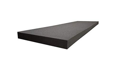 AKTRADING CO. 5" H X 24" W X 72" L CertiPUR-US Certified Rubber Foam Sheet Cushion (Seat Replacement, Upholstery Sheet, Foam Padding, Acoustic Foam Sheet) - size: 5" H X 24" W X 72" L