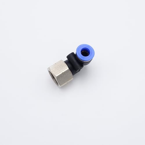 Push to Connect Fitting 1/4" Tube OD x 1/4" FMNPT, Female Elbow - size: 1/4" FMNPT - 1/4" OD