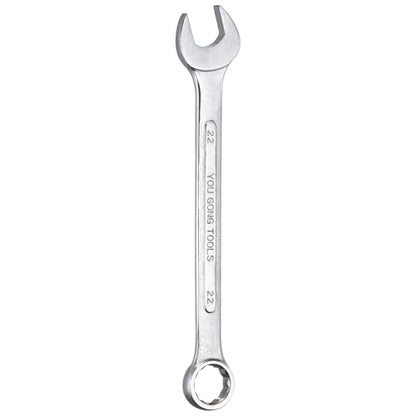 HARFINGTON Metric Combination Wrench, 22mm Open End & 15-Degree Offset - size: 22mm