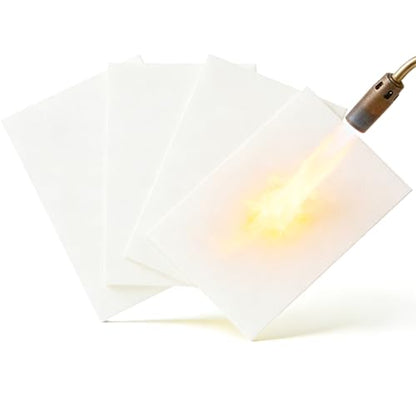 12"x 16"x 1/4" Thick High Temperature Gasket Paper,Ceramic Fiber Gasket Material Fireproof Insulation Sheet for Pellet Stove,Wood Stove,Kiln,Boiler,RV Furnace Gaskets,White 4 Pcs - size: 12"x 16"x 1/4"x6