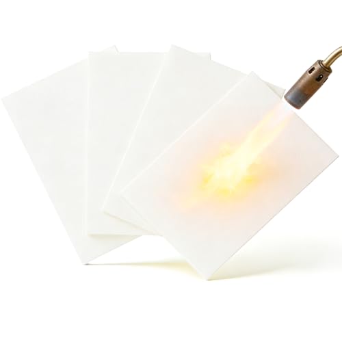 12"x 16"x 1/4" Thick High Temperature Gasket Paper,Ceramic Fiber Gasket Material Fireproof Insulation Sheet for Pellet Stove,Wood Stove,Kiln,Boiler,RV Furnace Gaskets,White 4 Pcs - size: 12"x 16"x 1/4"x6