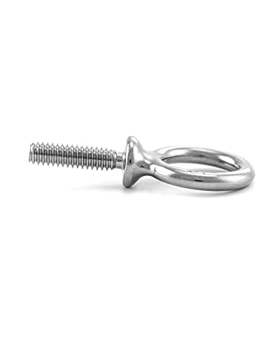 QWORK Eye Bolt, 10 Pack 1/4" - 20 x 1" Marine Grade Stainless Steel Lifting Ring Threaded Eyebolts - color: 10 Pack, size: 1/4" - 20 x 1"