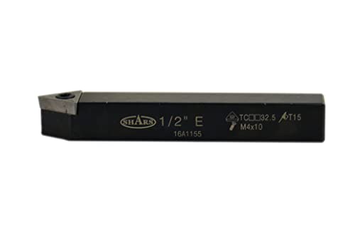 Shars (5 Pcs) 1/2" Indexable Carbide Turning Tool Set 404-1041 P] - size: 1/2" 404-1041
