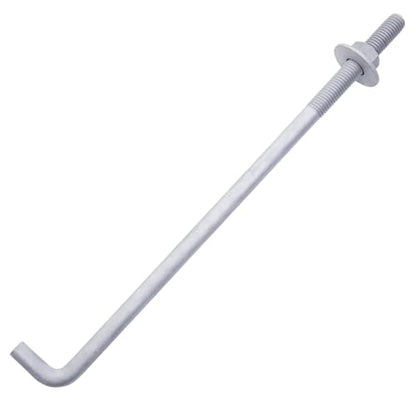 1/2" x 18" Concrete Anchor Bolts (10 Pack) L Shaped, Hot-Dip Galvanized - size: 1/2"x18" (10 PCS)