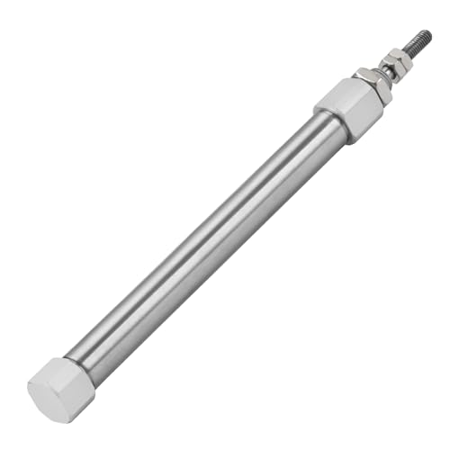 Heschen Stainless Steel Slim Air Pneumatic Cylinder, CDJ2B 10-75, M5 Port, 10mm Bore, 75mm Stroke, Double Acting Single Rod - size: 75mm Stroke