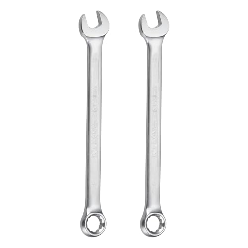 HARFINGTON 2Pcs Metric Combination Wrench 9mm Open End & 15-Degree Offset - size: 9mm