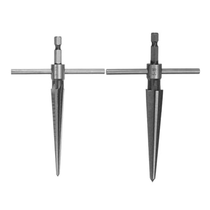 HARFINGTON 2pcs Tapered Hand Reamer Set T Handle 6 Flutes Chamfer Reaming