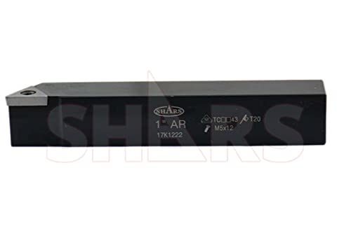 Shars (5 Pcs) 1" Indexable Carbide TCMT Insert Turning Tool Set 404-1044 L] - size: 1" 404-1044