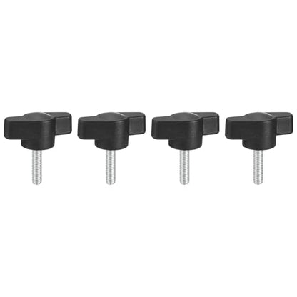 uxcell 4Pcs Clamping Screw Knob, M4 x 16mm Metric Carbon Steel t Shaped Thumb Screws Handle for Quick Remove Hand Tightening Knob Replacement - size: M4 x 16mm