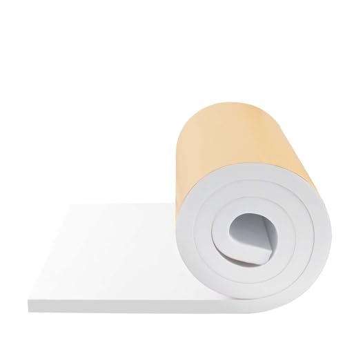 FONUNO Neoprene Foam Padding with Adhesive Closed Cell Foam, White - color: White, size: 12" Wide x 118" Long x 3/4" Thick