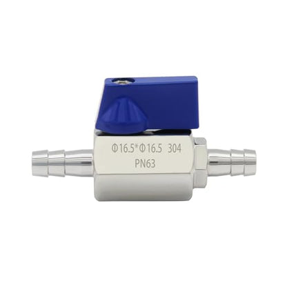 2PCS Stainless Steel 5/8" Mini Ball Valve Shut Off Valve 5/8" Hose Barb - size: 5/8" Hose Barb