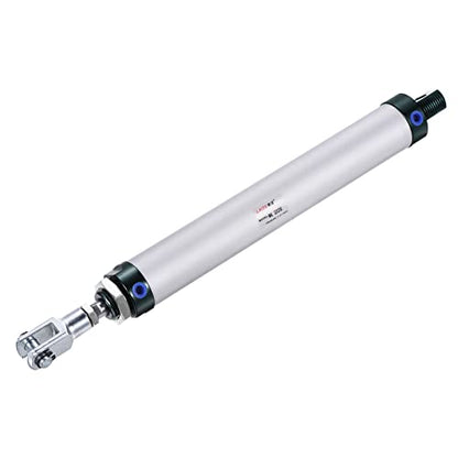 MECCANIXITY Pneumatic Air Cylinder Double Action MAL32X200 32mm Bore 200mm Stroke with Y Connector and 4Pcs Quick Fitting Set - size: 32X200 mm