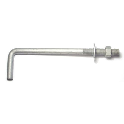 Hard to Find Fastener Hot Dip Galvanized Anchor Bolts, Sturdy Steel Anchors for Concrete, Cement, Asphalt in Construction, 3/4-10 x 12", Pack of 10 - size: 3/4-10 x 12"