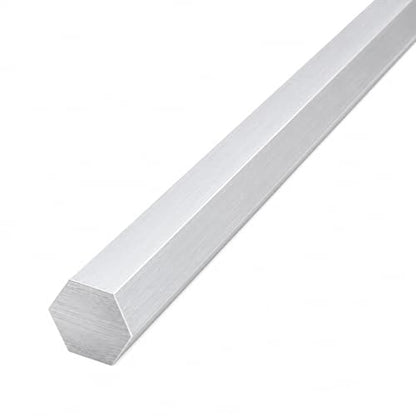 6061 Hex USA Aluminum Solid Bar - Extruded Lathe Stock, 13" Length, US Material (1 1/8") - size: 1 1/8"