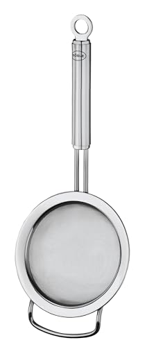 Rösle Stainless Steel Fine Mesh Tea Strainer, Round Handle, 3.2-inch - size: 3.2-inch Round Handle, style: Fine Mesh