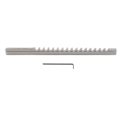 findmall B1-5mm High Speed Steel Keyway Broach Set, with 1 Shim