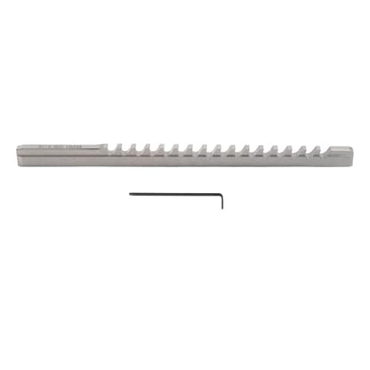 findmall B1-5mm High Speed Steel Keyway Broach Set, with 1 Shim