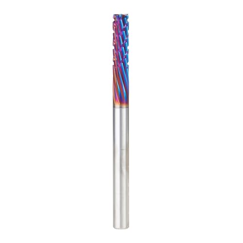 Amana Tool Amana Tool 48452-K SC Spektra Extreme Tool Life Coated Carbon Graphite Carbon Fiber Panel Cutting Down-Cut 6mm D x 19mm CH x 6mm SHK x 75mm Long Down Cut Router Bit