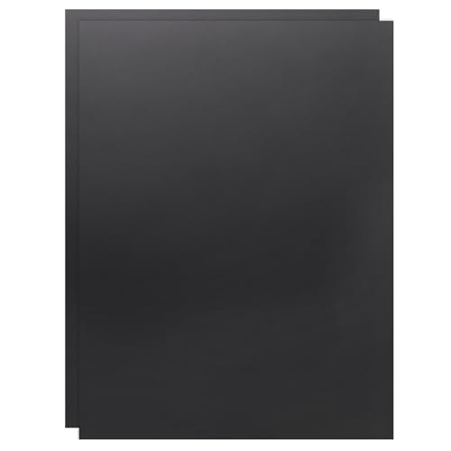 uxcell 2 Pack ABS Plastic Sheet, 0.02" Thick 12"x16" Flexible Hard Plastic Sheet, Heat Moldable Panel for DIY Crafts Home Decoration, Black - color: Black, size: 0.02"x12"x16"