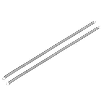 uxcell 2Pcs Extension Springs, 0.5x8x300mm/0.02x0.31x11.81in 304 Stainless Steel Extended Compression Spring Steel Dual Hook Tension Springs for Machinery Construction Home Repairs - size: 0.5x8x300mm