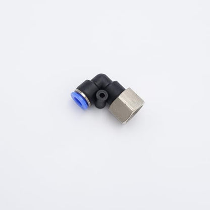 Push to Connect Fitting 1/4" Tube OD x 1/4" FMNPT, Female Elbow - size: 1/4" FMNPT - 1/4" OD