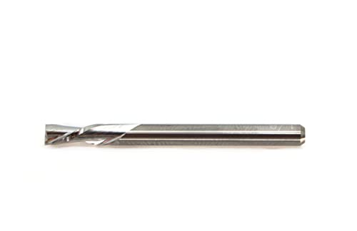 TMAX 1/8" Carbide Downcut Inlay Router Bit CNC End Mill, 1/8" Shank - size: 1/8 in