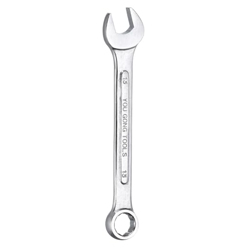 HARFINGTON Metric Combination Wrench, 13mm Open End & 15-Degree Offset - size: 13mm
