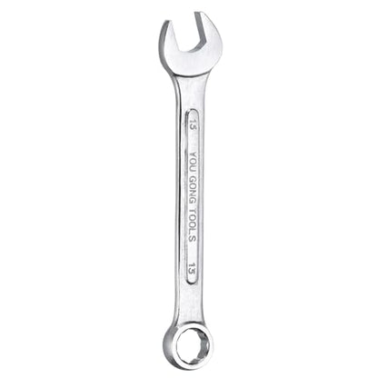 HARFINGTON Metric Combination Wrench, 13mm Open End & 15-Degree Offset - size: 13mm