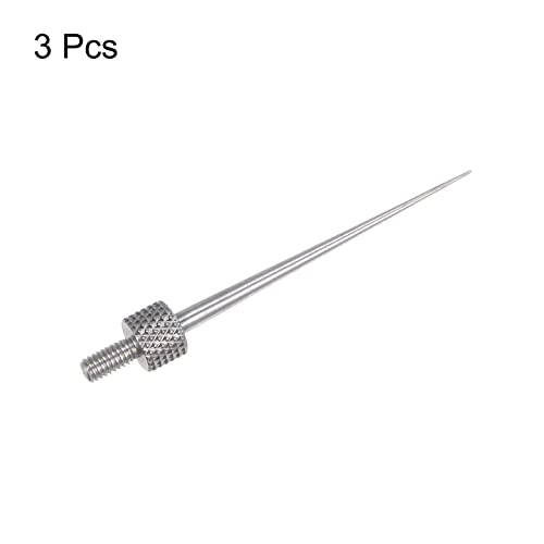HARFINGTON 3pcs Needle Point Contact Points R0.15 M2.5 Thread 31mm Length 303 Stainless Steel Pointed Head for Dial Digital Indicators Depth Gauge - size: R0.15x31mm