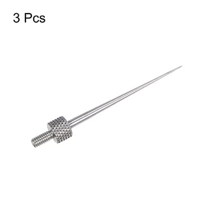 HARFINGTON 3pcs Needle Point Contact Points R0.15 M2.5 Thread 31mm Length 303 Stainless Steel Pointed Head for Dial Digital Indicators Depth Gauge - size: R0.15x31mm