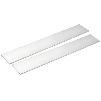 uxcell Square Aluminum Flat Bar, 2pcs 1/8" Thickness 2" Width 12" Length Square Aluminum Bar 6061 Aluminum Flat Plate, 3 x 50 x 305mm T6511 Solid New Mill Stock - size: 1/8" x 2" x 12"