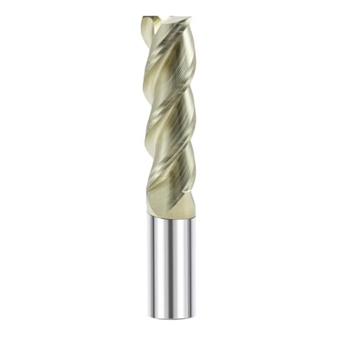 GBJ 3/4" Long Carbide Square End Mill 3 Flutes Multi Material CNC Milling - size: 0.75 inch