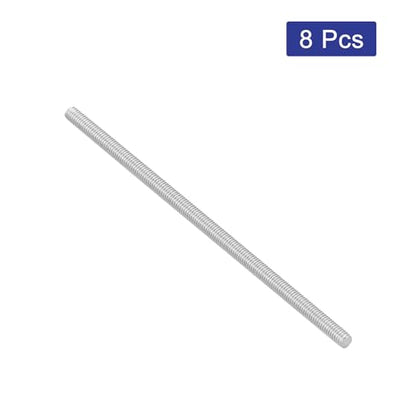 uxcell 8Pcs Fully Threaded Rod, M3 x 75mm 304 Stainless Steel Right Hand Thread Bar Studs M3-0.5 Thread Pitch for Furniture Machinery Assembly - size: M3 x 75mm