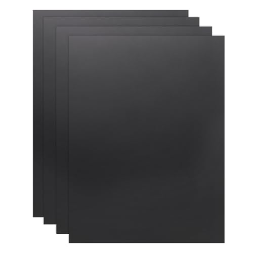 uxcell 2 Pack ABS Plastic Sheet, 0.02" Thick 8"x12" Flexible Hard Plastic Sheet, Heat Moldable Panel for DIY Crafts Home Decoration, Black - color: Black, size: 0.02"x8"x12"