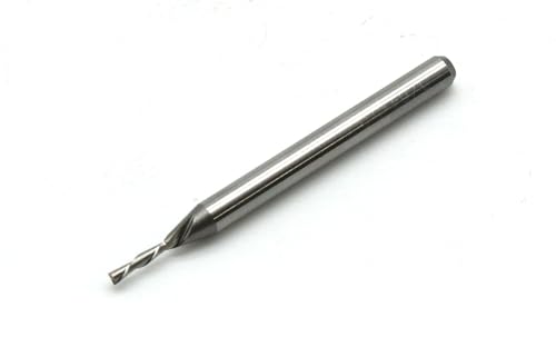 TMAX 3/64" Carbide Downcut Inlay Router Bit CNC End Mill, 1/8" Shank - size: 3/64"