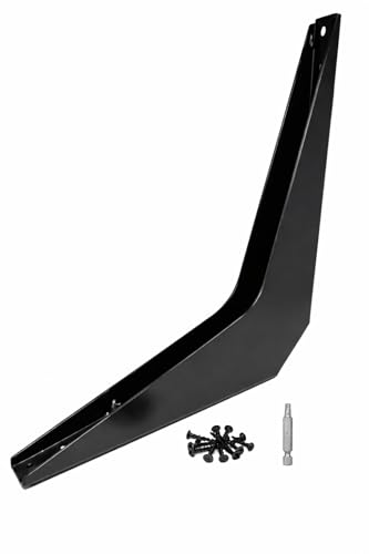 One Pair BuiltTough 1,450 LB. Weight Capacity Universal Reversible Premium Super-Duty Commercial Workstation Wall Brackets with Installation Screws and Bit, Made in USA (12" X 8") - size: 12" X 8"