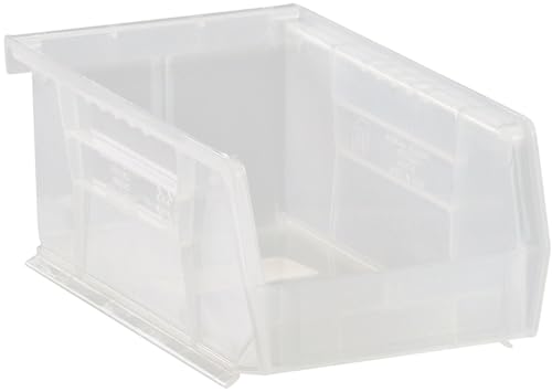 7.5" x 4" x 3" (12 Pack) Plastic Stackable Storage Bin, Clear - color: Clear, size: 12 Pack