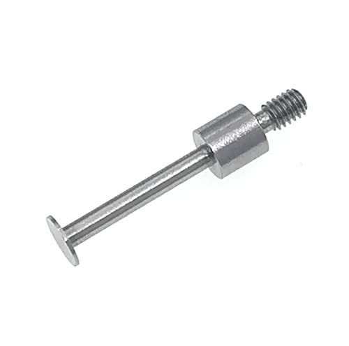 SUXING Flat Contact Points for Dial Indicator Depth 0.4mm Thickness 5mm Diameter 4-48 UNF Thread (4-48UNF D5L20) - size: 4-48UNF D5L20