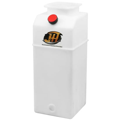 8 Quart Poly Power Unit Reservoir for Hydraulic Systems, Polyethylene Flat Bottom Utility Fluid Tank for Dump Trucks Trailers RVs Boats - size: 8 Quart