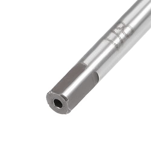 uxcell Hand Reamer 1/8" High Speed Steel H7 6 Straight Flutes Hand Milling Cutter Tool Reaming Drill Bit for Metal